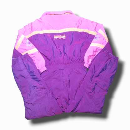 90s Diadora Winter Skianzug Lila/Pink XL