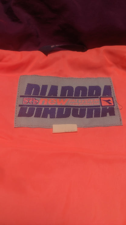 90s Diadora Winter Skianzug Lila/Pink XL