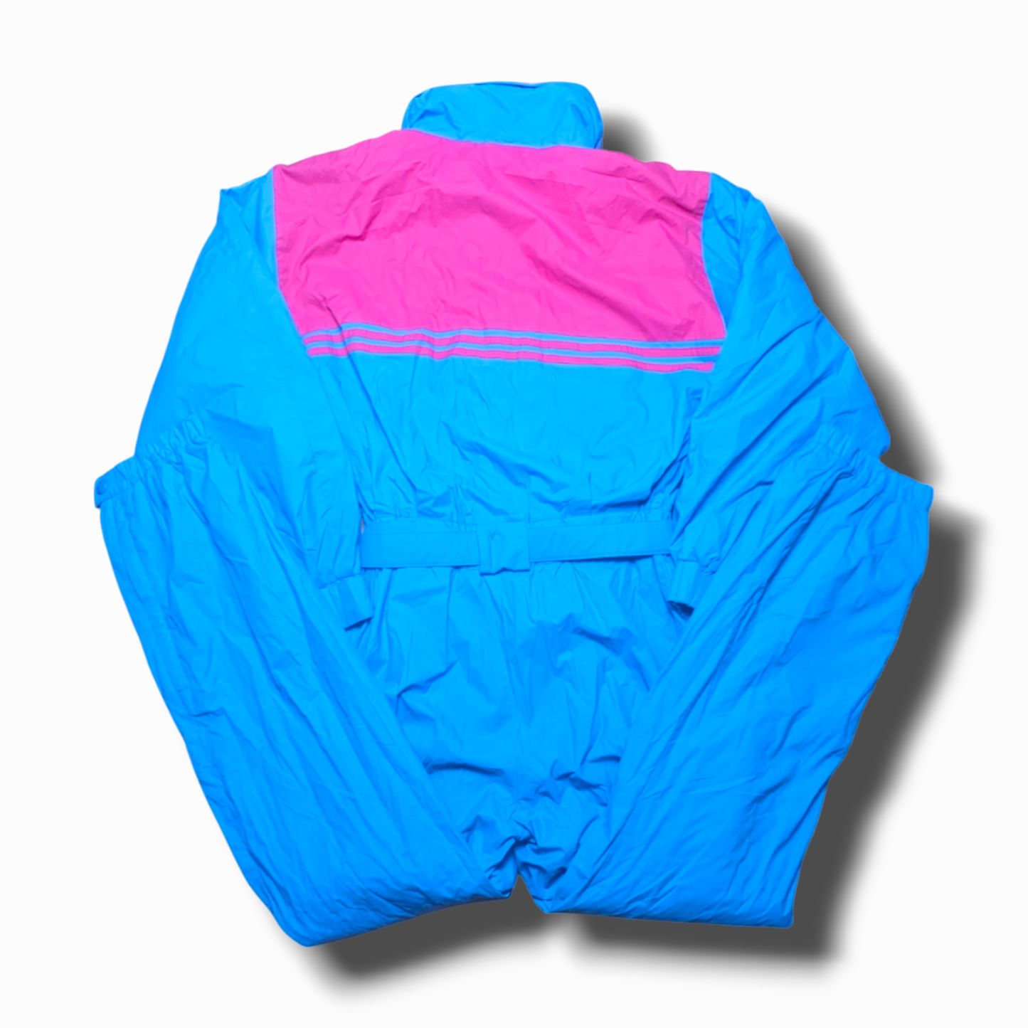 90s Bailo Winter Skianzug Nylon Blau/Pink S