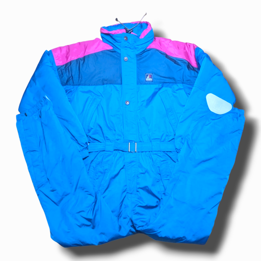 90s Dubin Winter Skianzug Blau/Pink M