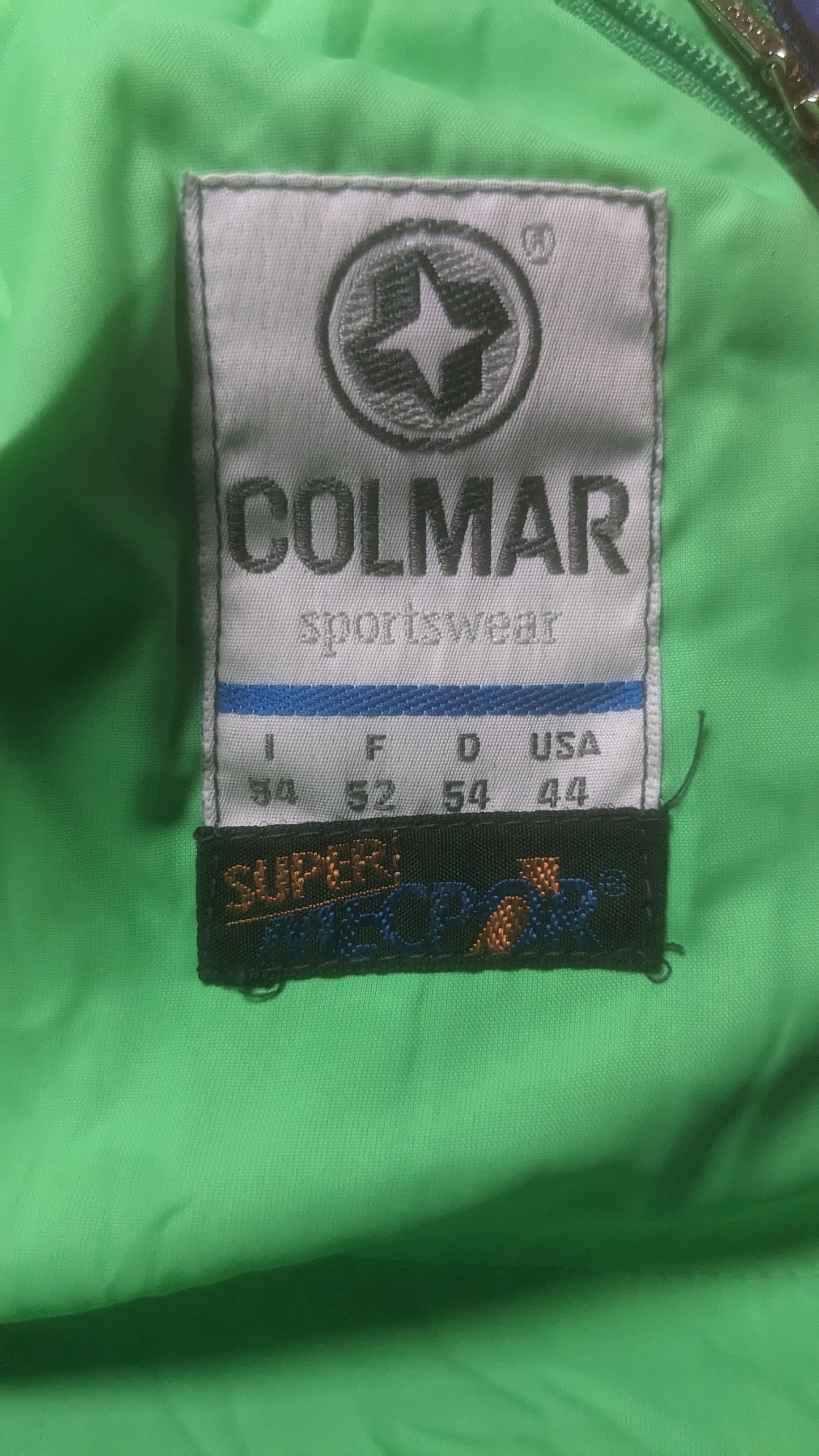 90s Colmar Winter Skianzug Nylon Lila/Schwarz XL