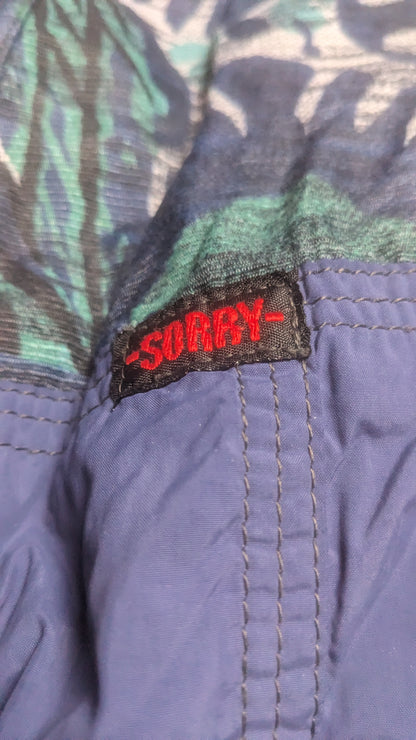 90s Sorry Winter Ski Suit Nylon Navy/White S