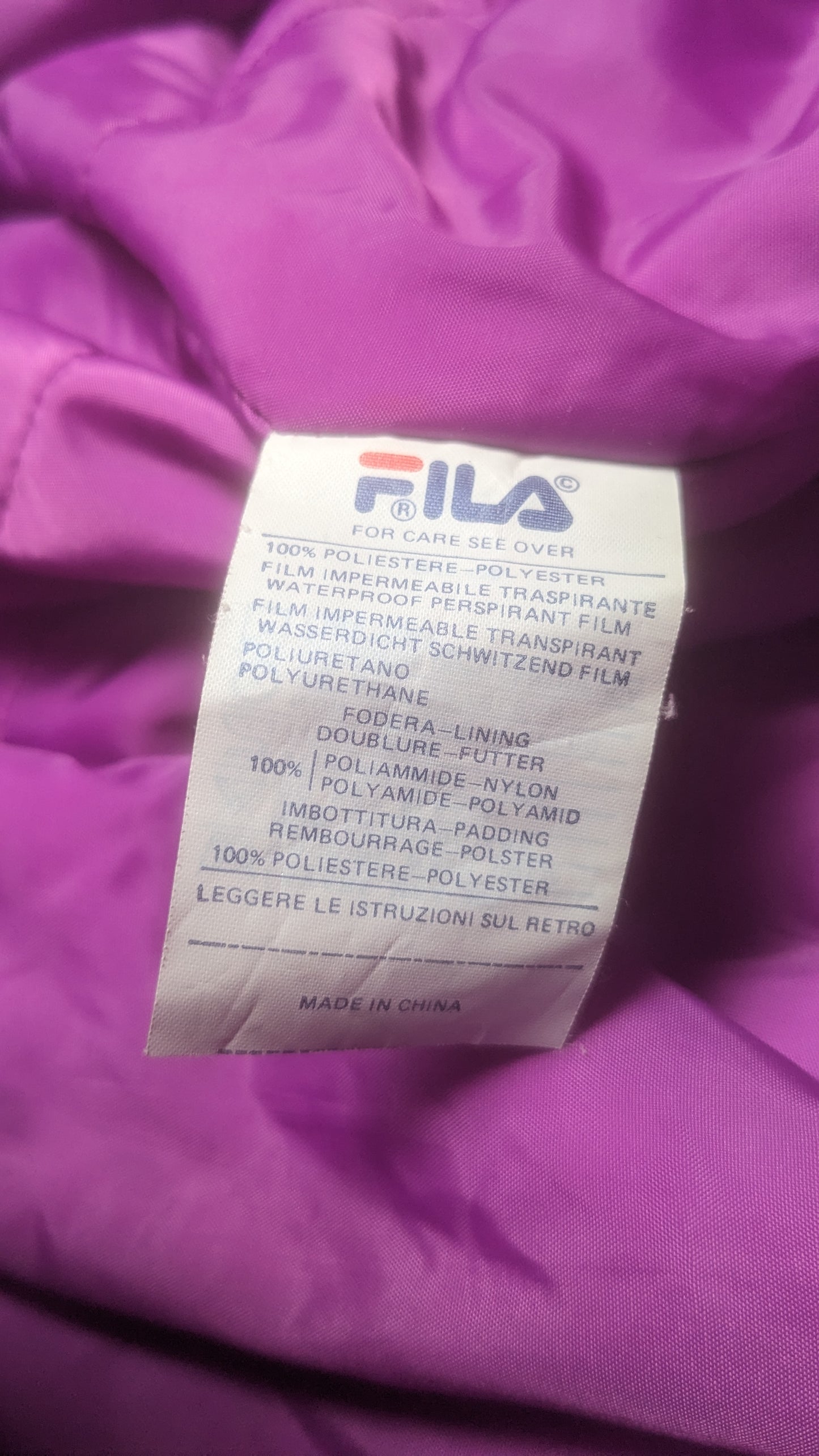 90s Fila Winter Skianzug Blau/Grün XL