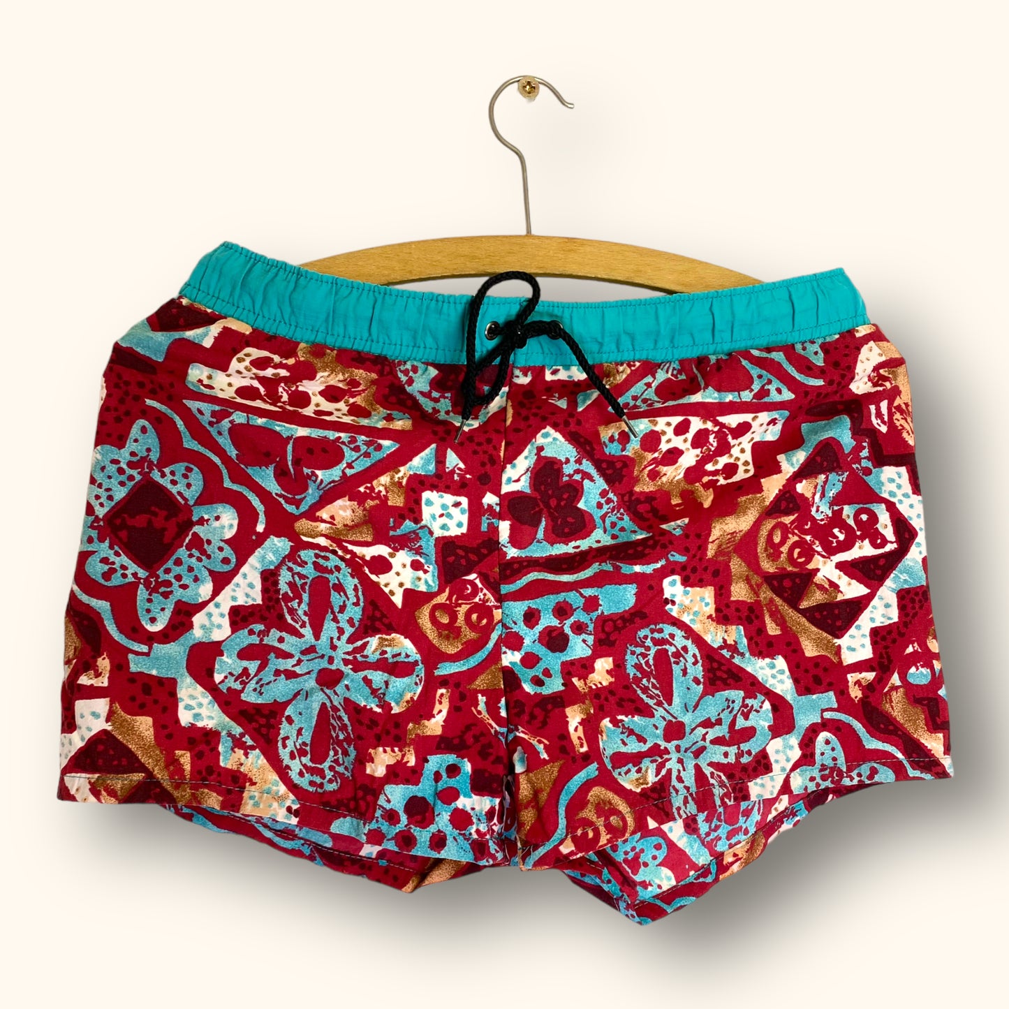 Swim shorts red/green S/W28