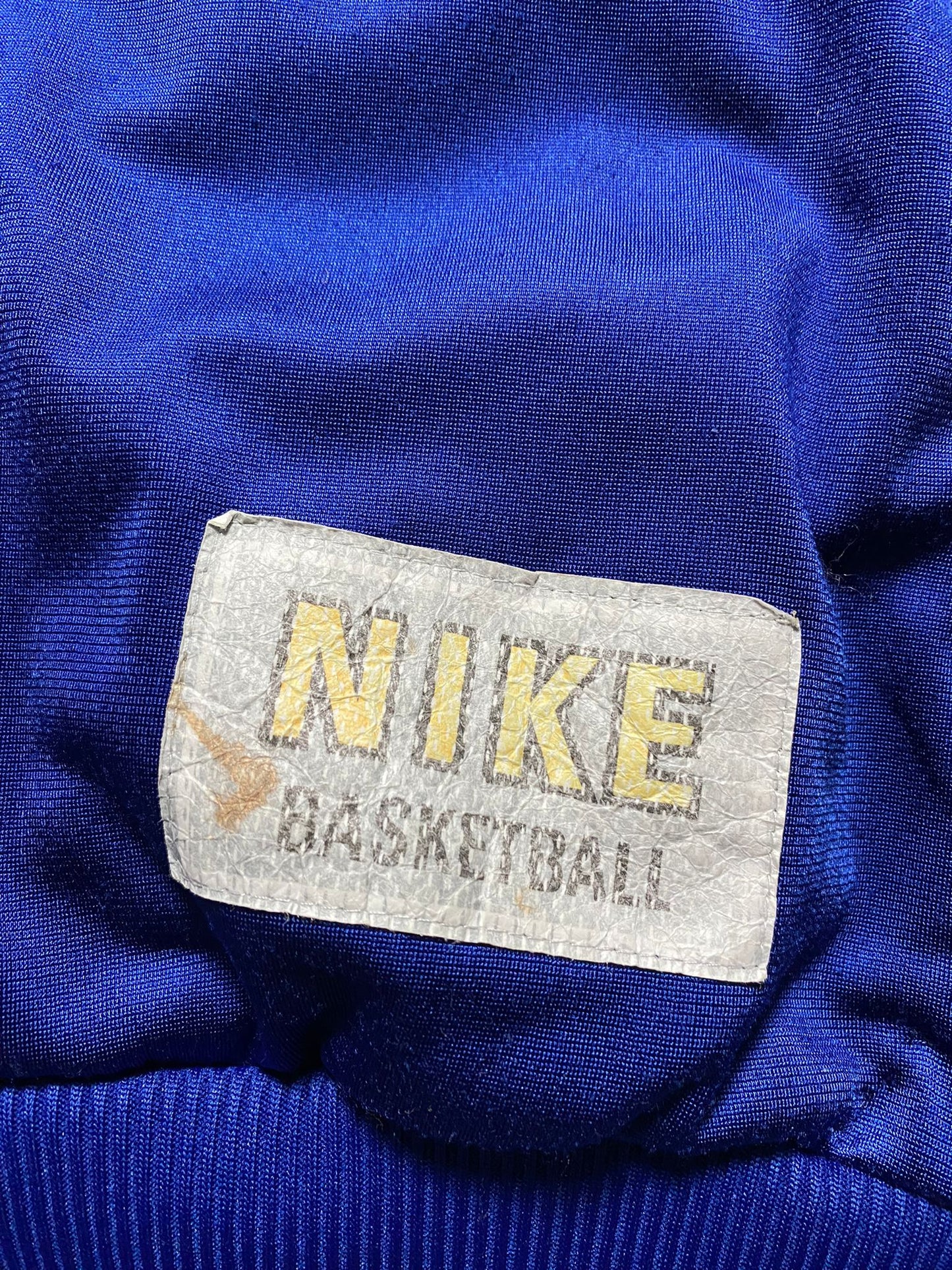 y2k Nike Basketball Varsity Jacket Blue/White L