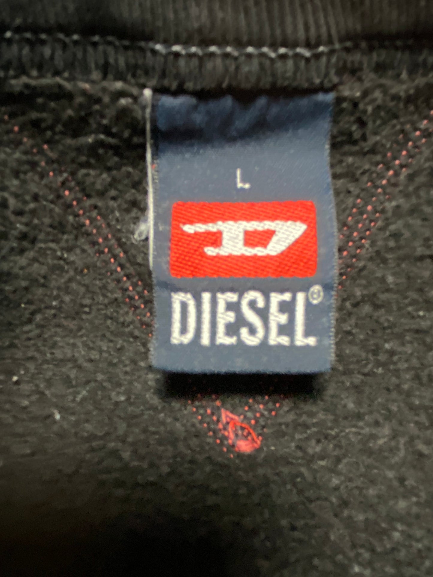 Diesel Sweatshirt Cotton Black/Red M