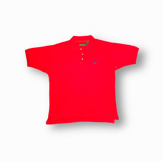 Timberland Polo Shirt Cotton Red L