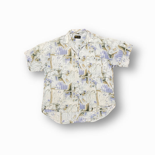 90s Walter Exclusive Summer Shirt White/Blue L