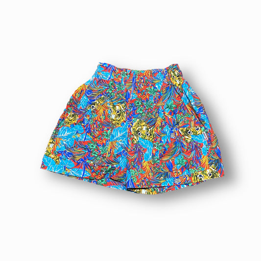 90s Confezioni Cosmos Shorts Baumwolle Rot/Bunt Damen XXS