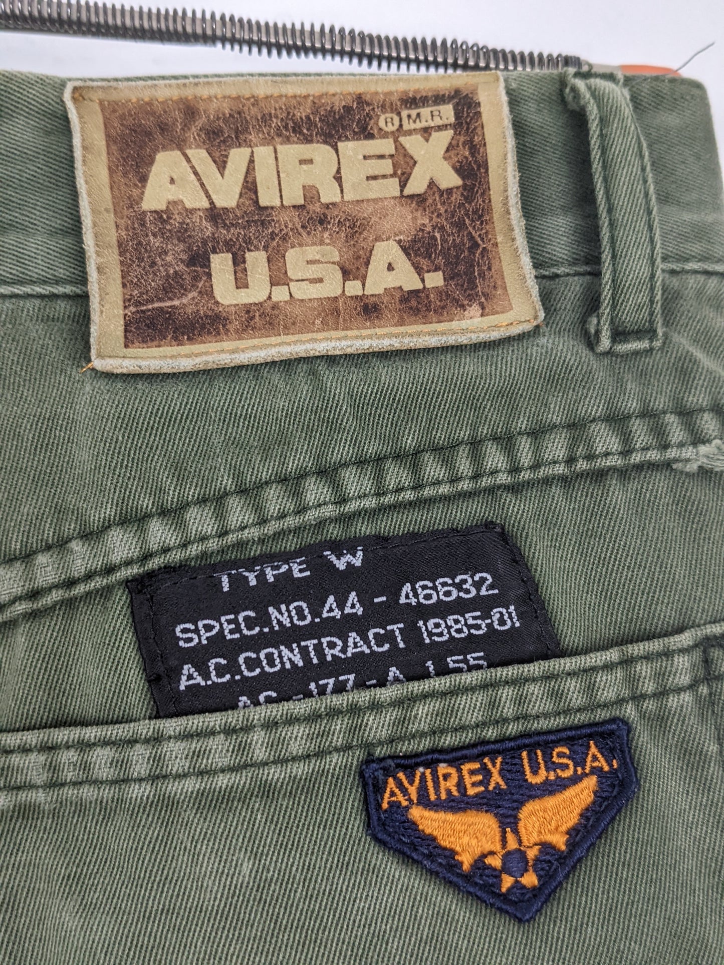 AVIREX USA Shorts Green W28