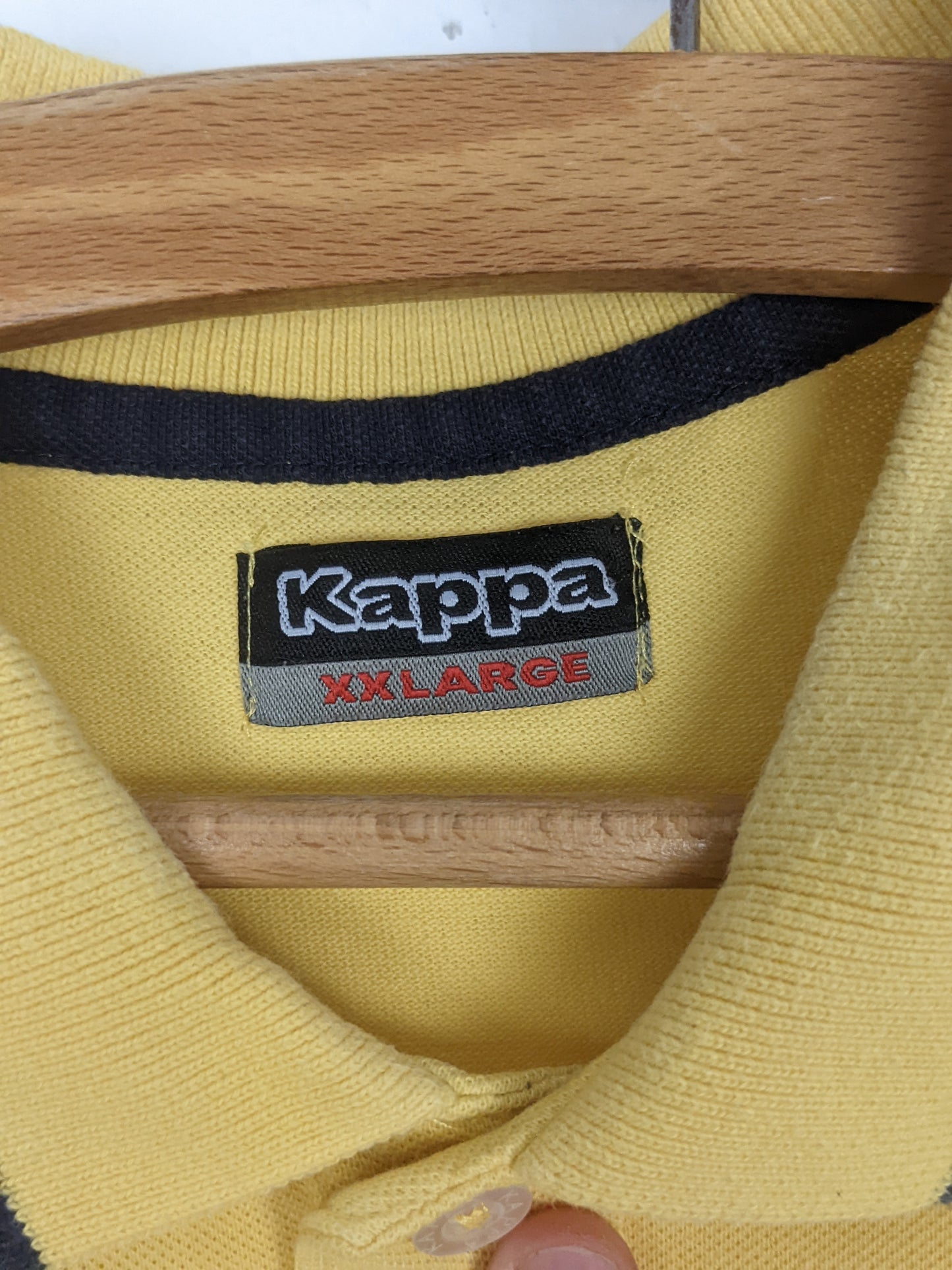 KAPPA Short Sleeve Polo Shirt Yellow M