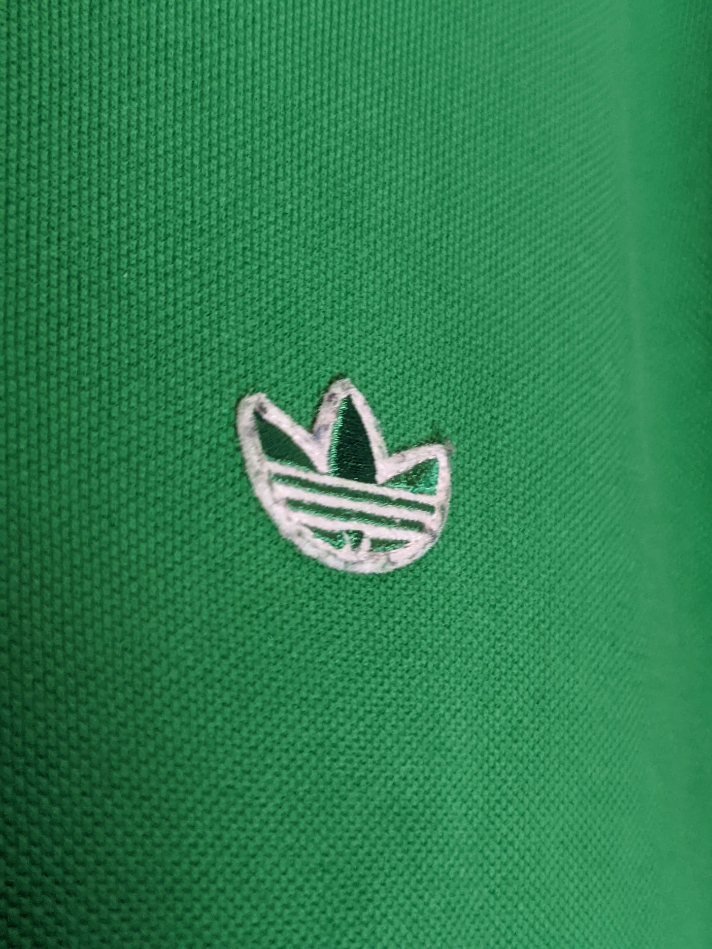 ADIDAS Short Sleeve Polo Shirt Green M