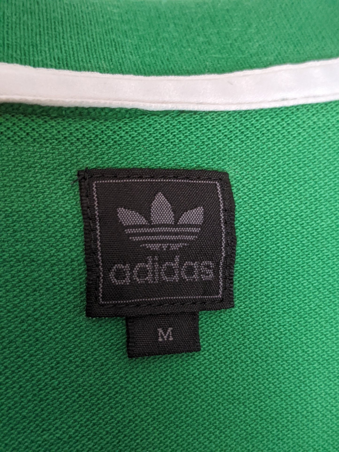 ADIDAS Short Sleeve Polo Shirt Green M