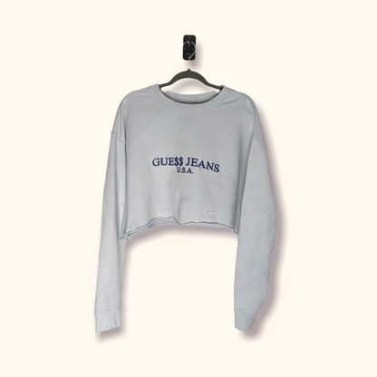 GUESS Oversized Crop Sweatshirt Women's M
