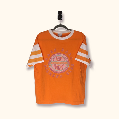 T-Shirt Orange/White M