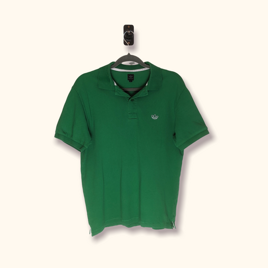 ADIDAS Short Sleeve Polo Shirt Green M