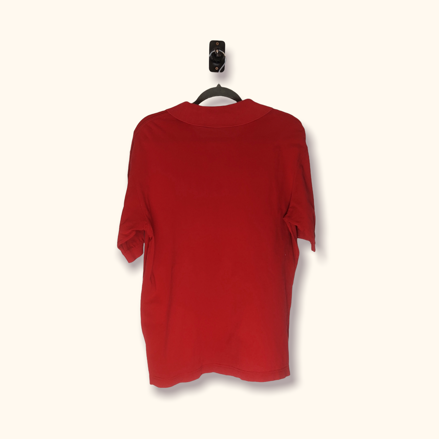TRUSSARDI Short Sleeve Polo Shirt Red M