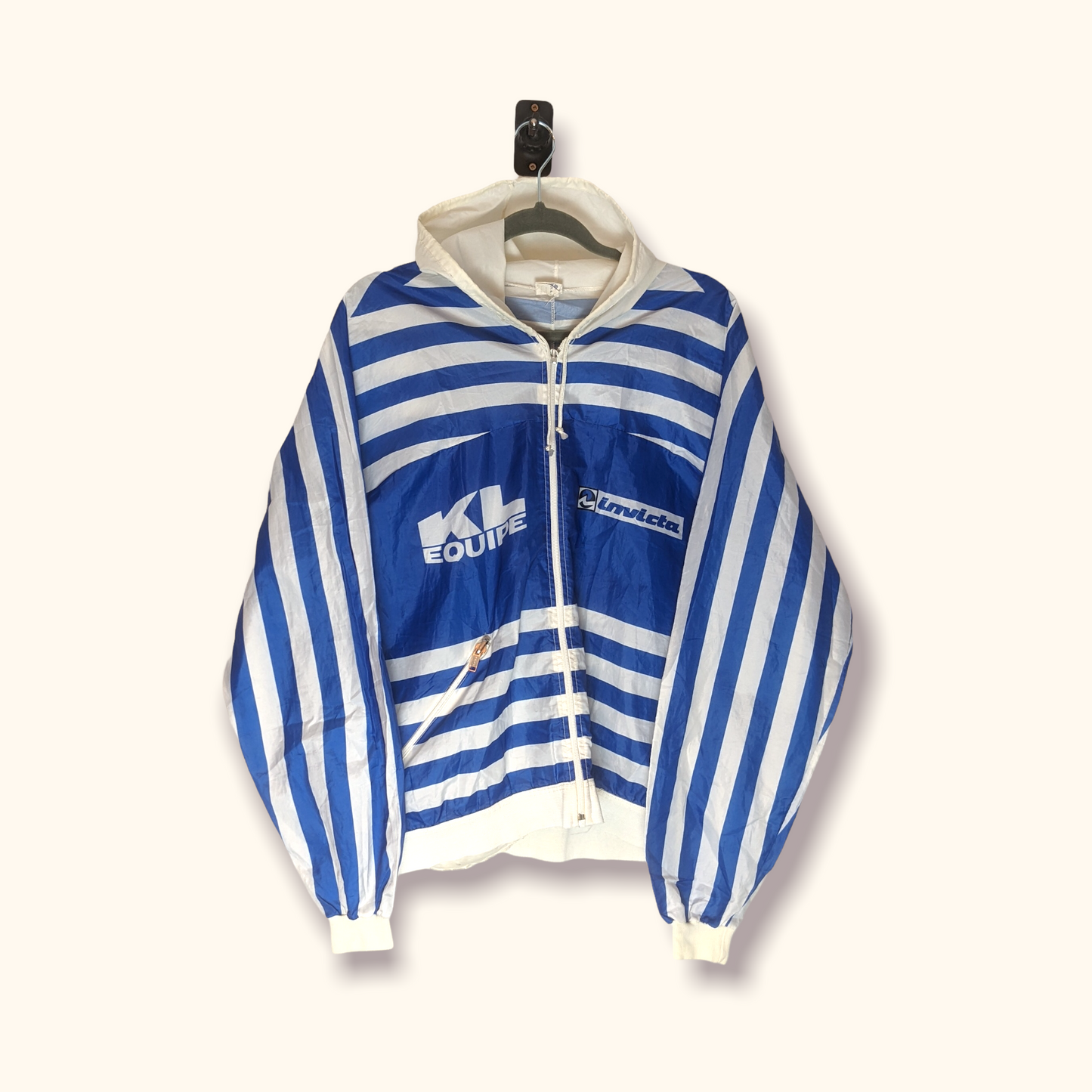 INVICTA Pocket Raincoat Blue/White M